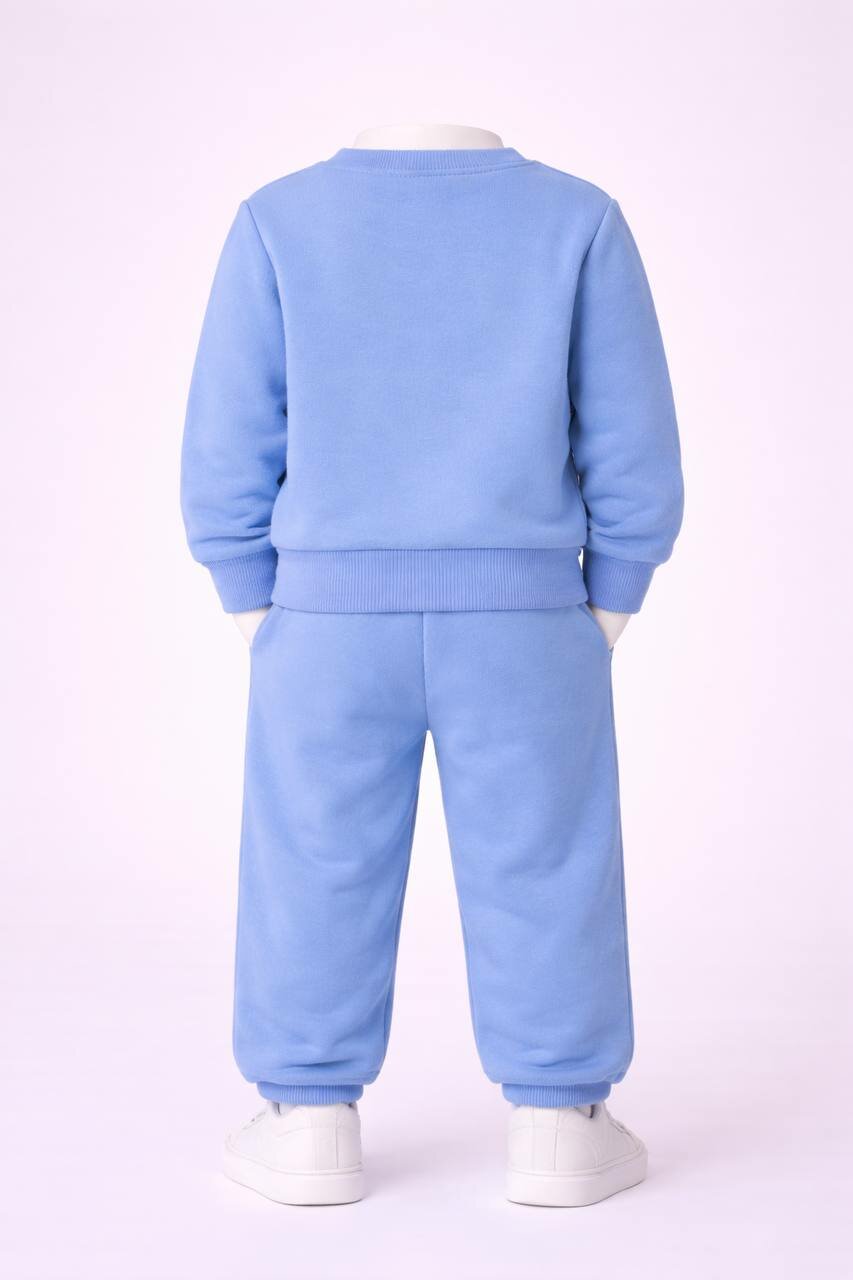 Комплект одежды Koala Kids до 2 лет, размер до 2 лет, Голубой меланж — фото 1