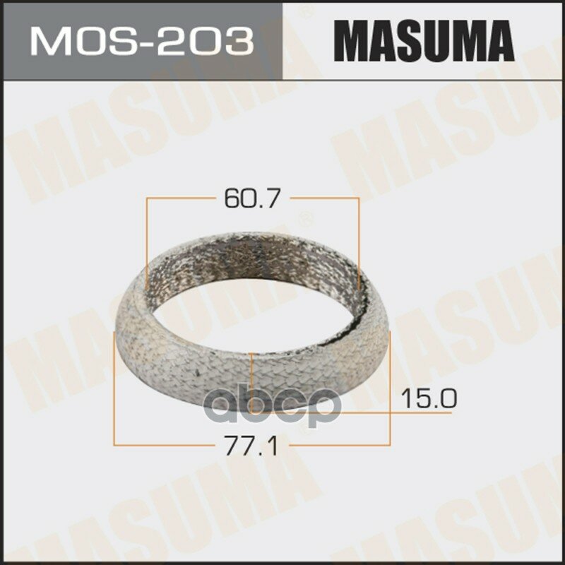 Кольцо глушителя MASUMA 60.7 x 77.1 x 15 mm Masuma арт. MOS203