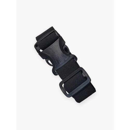 Лента - ремень эластичный, регулируемый, с пластиковой застежкой фастекс GetCamping (цв. черный, ширина 35мм, длина 100 см, комплект из 2 шт, GC-14.035.100. B)