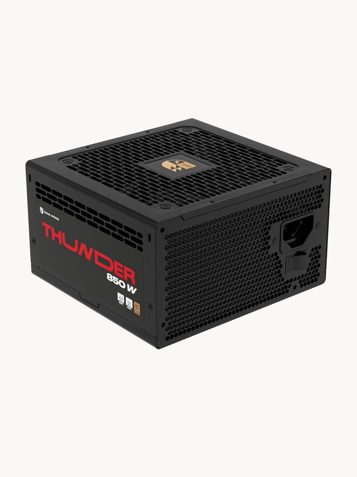 Блок питания Thunder 850W 80+Bronze ATX3.1+PCI-E 5.1(12V 2x6)+DC-DC+APFC+3 года гарантии
