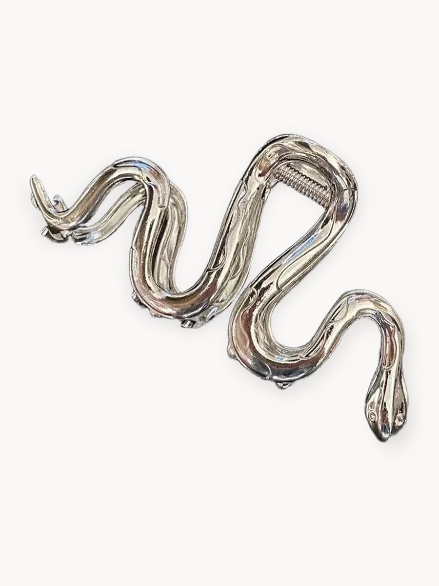 Крабик для волос большой змейка