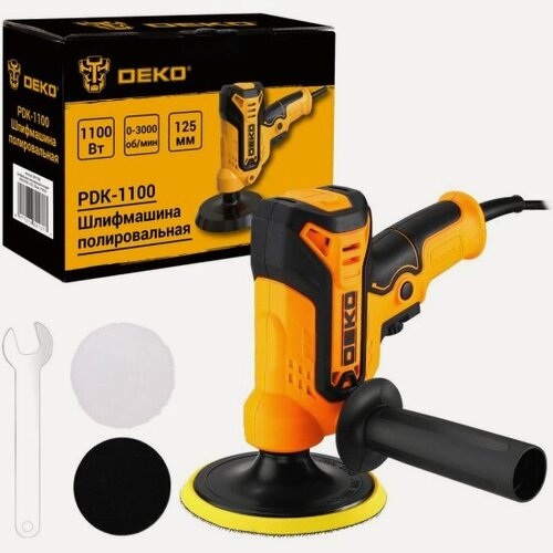 Изображение товара Полировальная шлифмашина Deko PDK-1100, 125мм, 1100 Вт (085-1063)