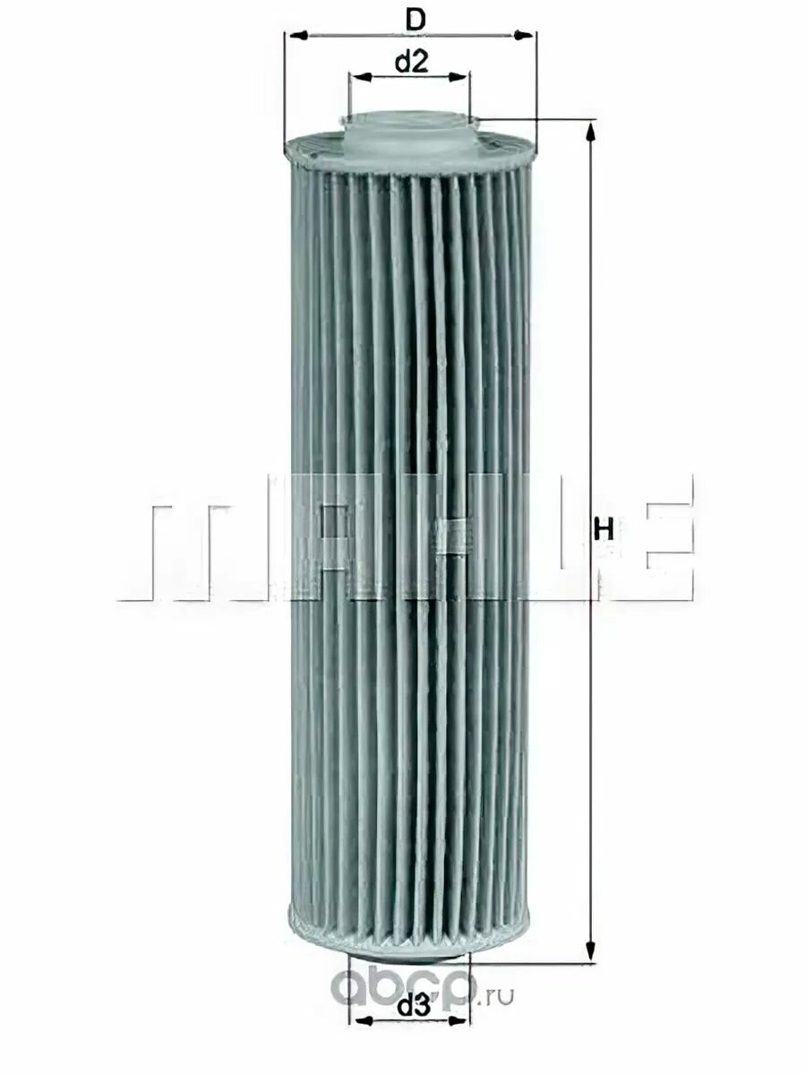 Фильтр масляный KNECHT MAHLE OX183 5D1