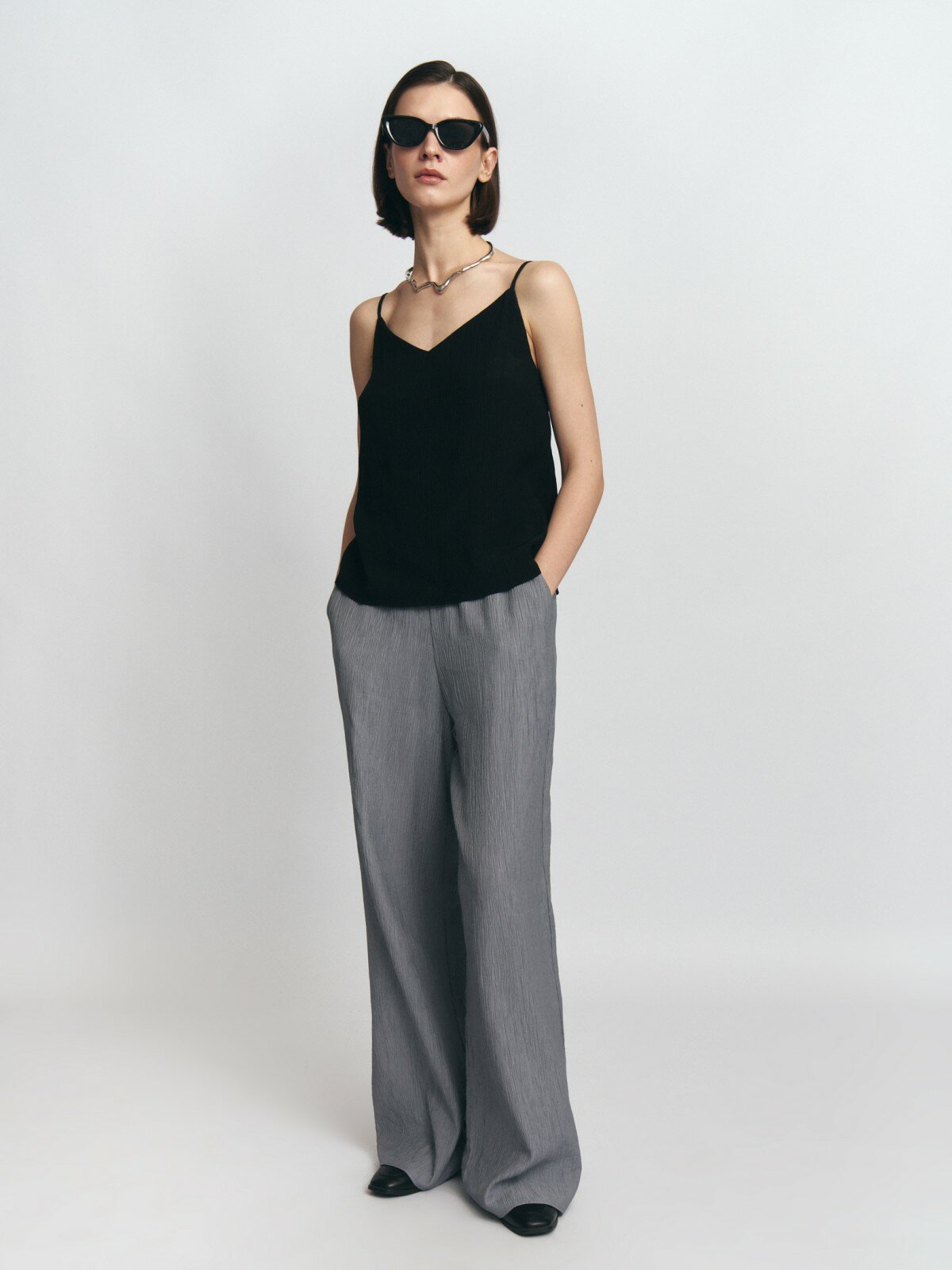 Брюки трубы Zolla, размер l, серый