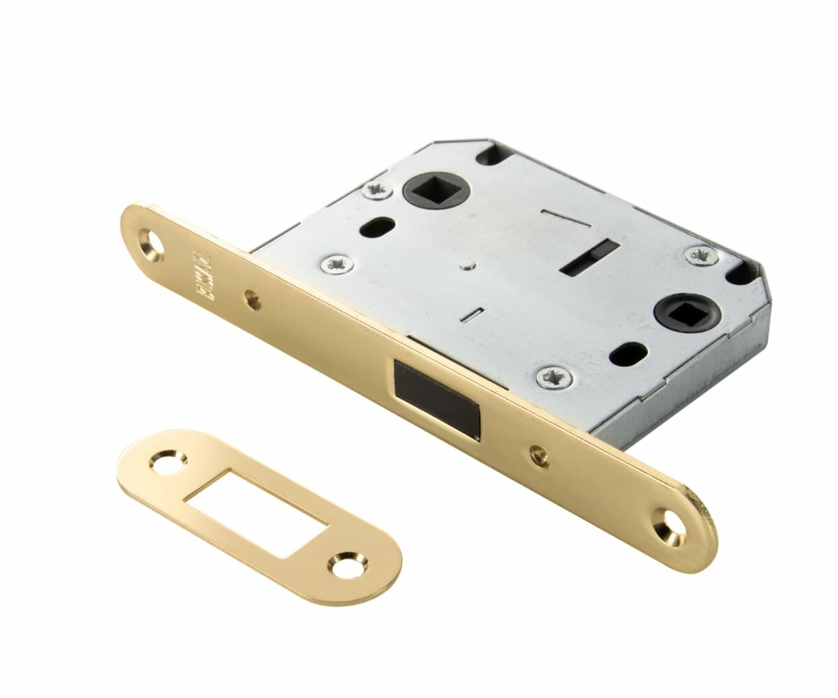 Дверная защелка Bussare магнитная MAG50/70 GOLD (Золото) под ручку и сантехническую завертку