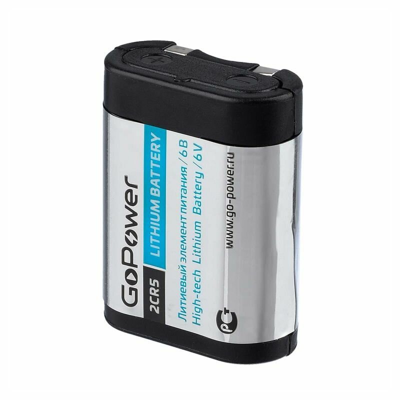 Батарейка GoPower 2CR5 1шт Lithium 6V (6203) (1/14/168)