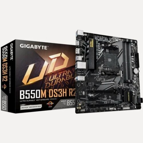 Изображение товара Материнская плата Gigabyte B550M DS3H R2 (AM4, mATX)