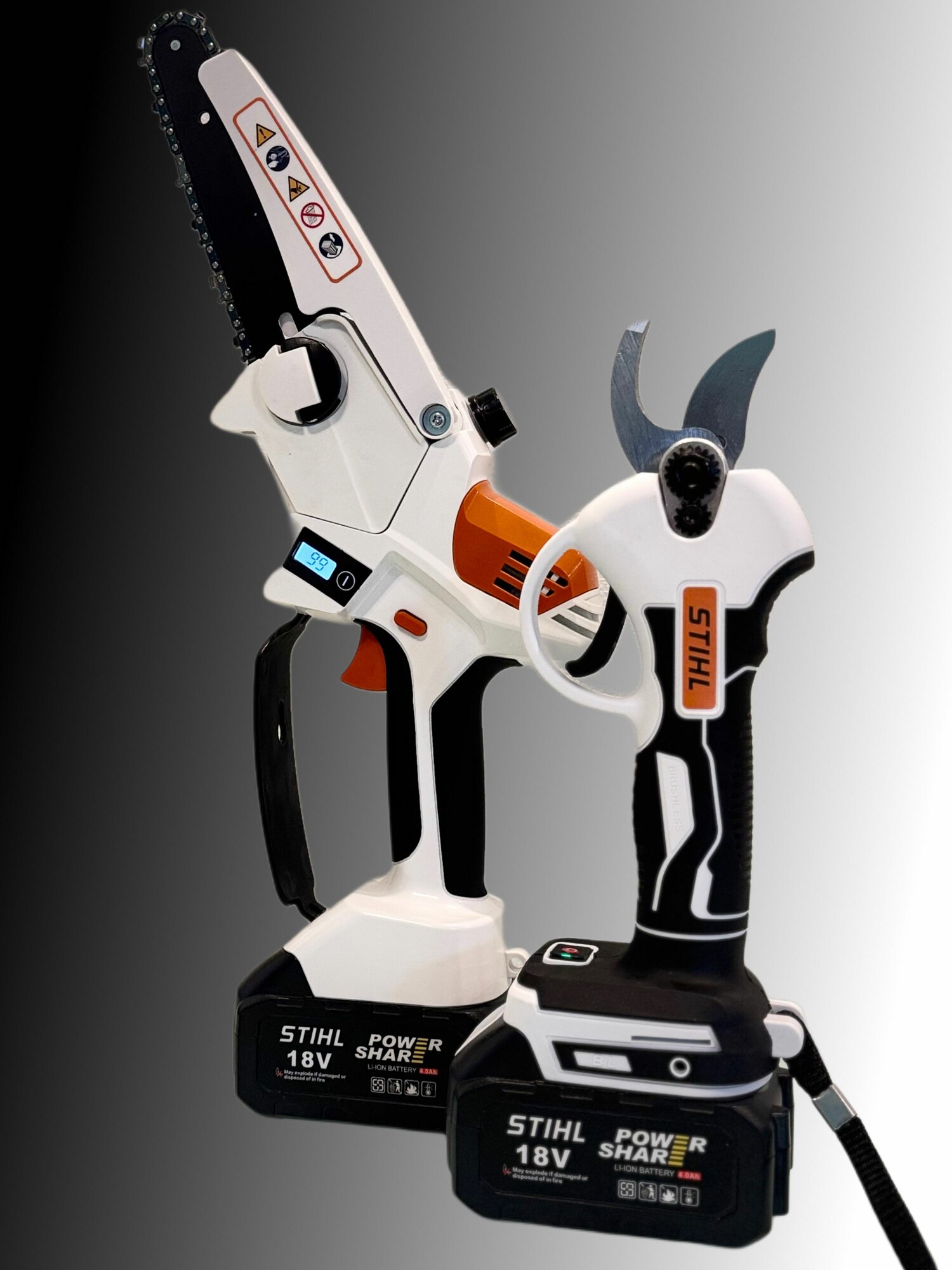 Секатор и Сучкорез аккумуляторные бесщеточные (комплект) 2в1 Stihl автоподача масла