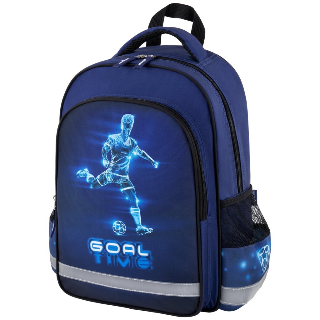 Рюкзак пифагор SCHOOL, 1 отделение, 3 кармана, "Goal", 38x28х14 см, 271411