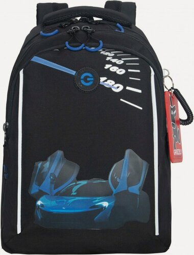 Изображение товара Рюкзак школьный GRIZZLY RB-452-7/2 черный - синий