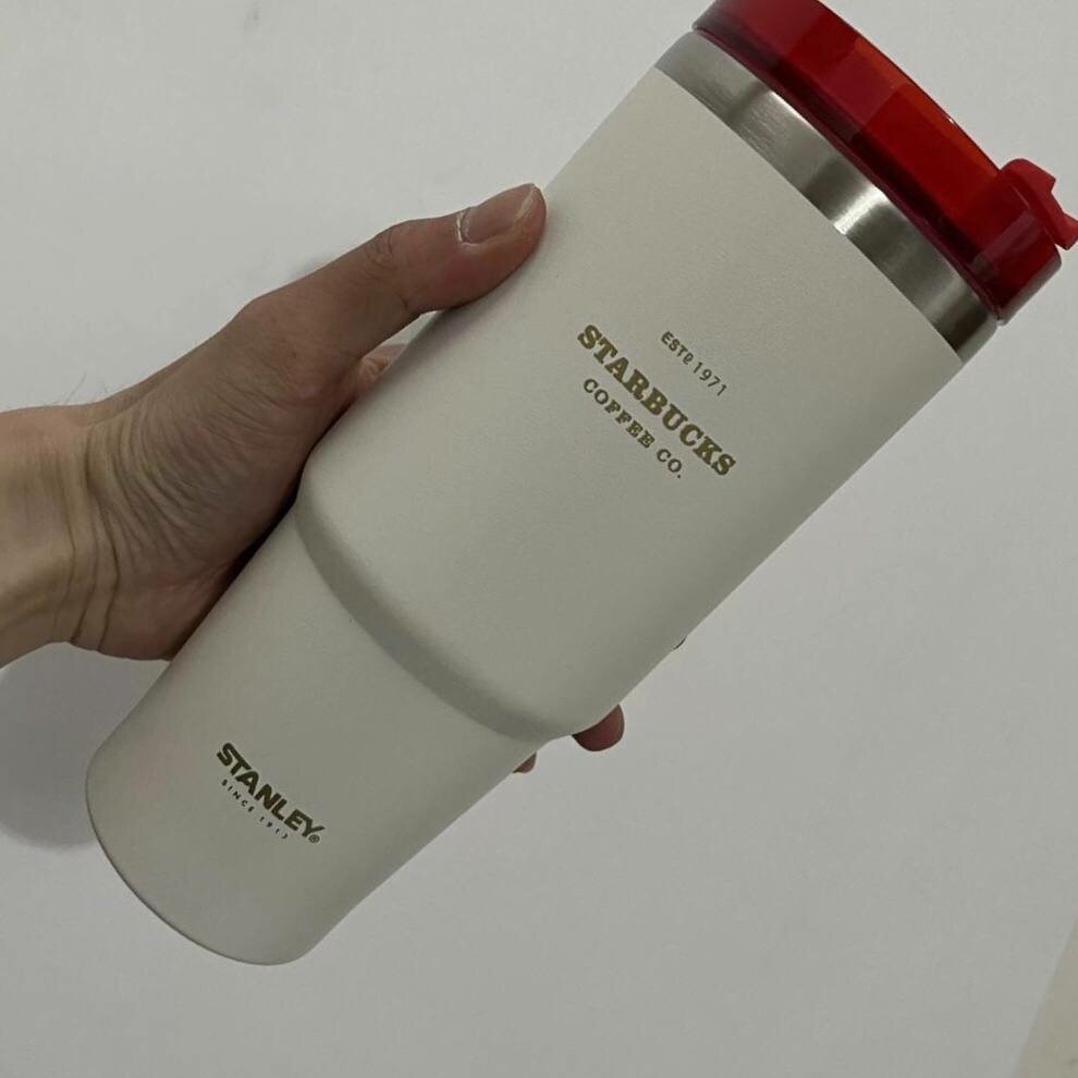 Термокружка STANLEY + STARBUCKS Однотонная 30 OZ 0.887 L в красивых цветах