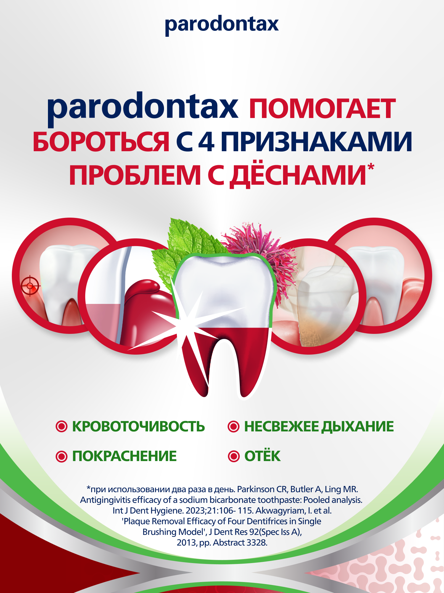 Картинки Зубная паста parodontax Комплексная Защита с Травами для чувствительных зубов, 75 мл