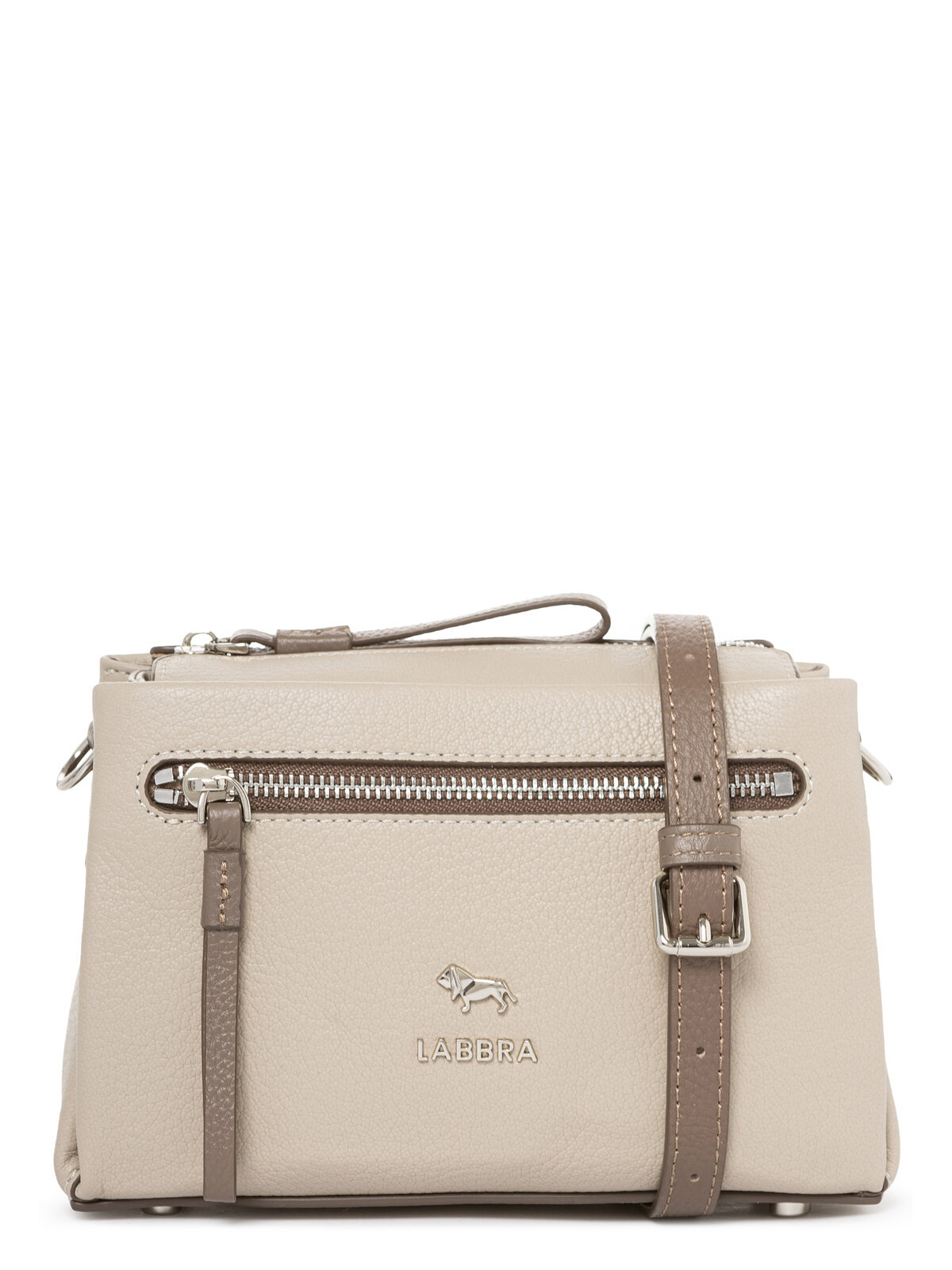 Сумка кросс-боди LABBRA, фактура гладкая, бежевый — фото 1