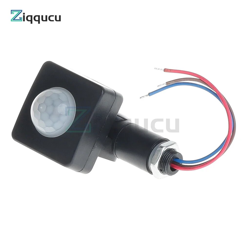 AC85-265V PIR датчик движения детектор человеческого тела инфракрасный датчик переключатель датчик движения регулируемый PIR переключатель открытие 12 мм 10 мм, Opening 12MM