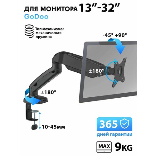 Кронштейн для монитора Godoo 13”-32