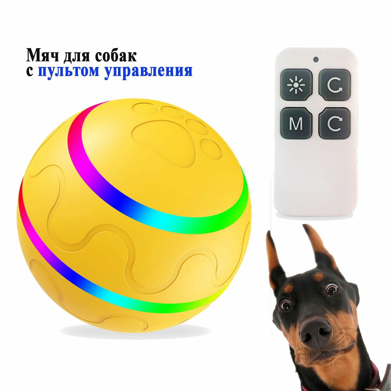 Мячик для собак с пультом управления 0 -KP