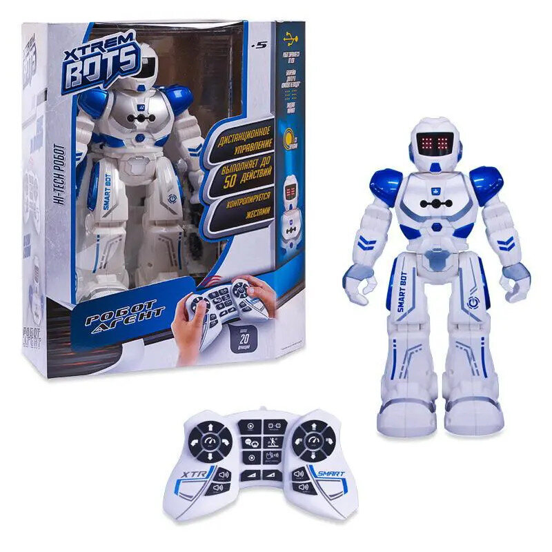 Робот на д/у Xtrem Bots: Агент, световые и звуковые эффекты, более 20 функций