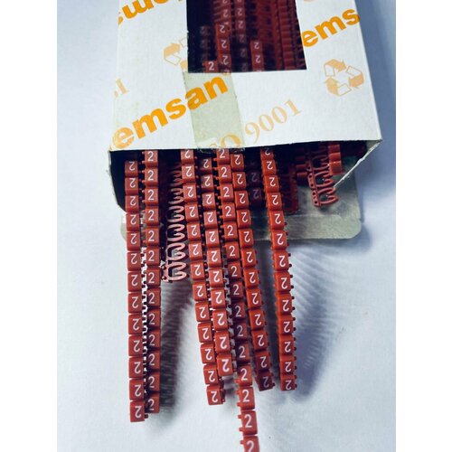 Маркировка кабельная Klemsan KE1 517002, для кабелей 0.75-1.5 мм, 500 шт.