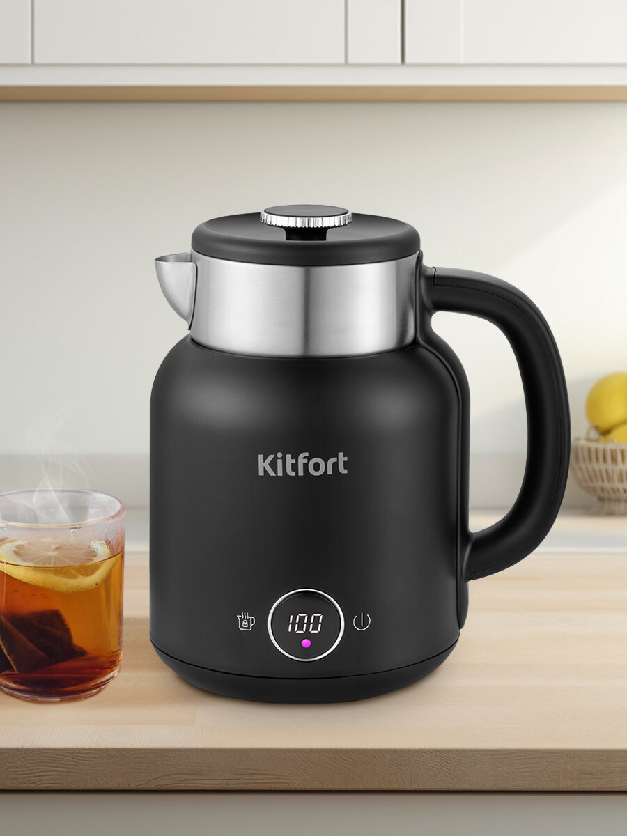 Чайник Kitfort КТ-6196-1 черный — фото 1