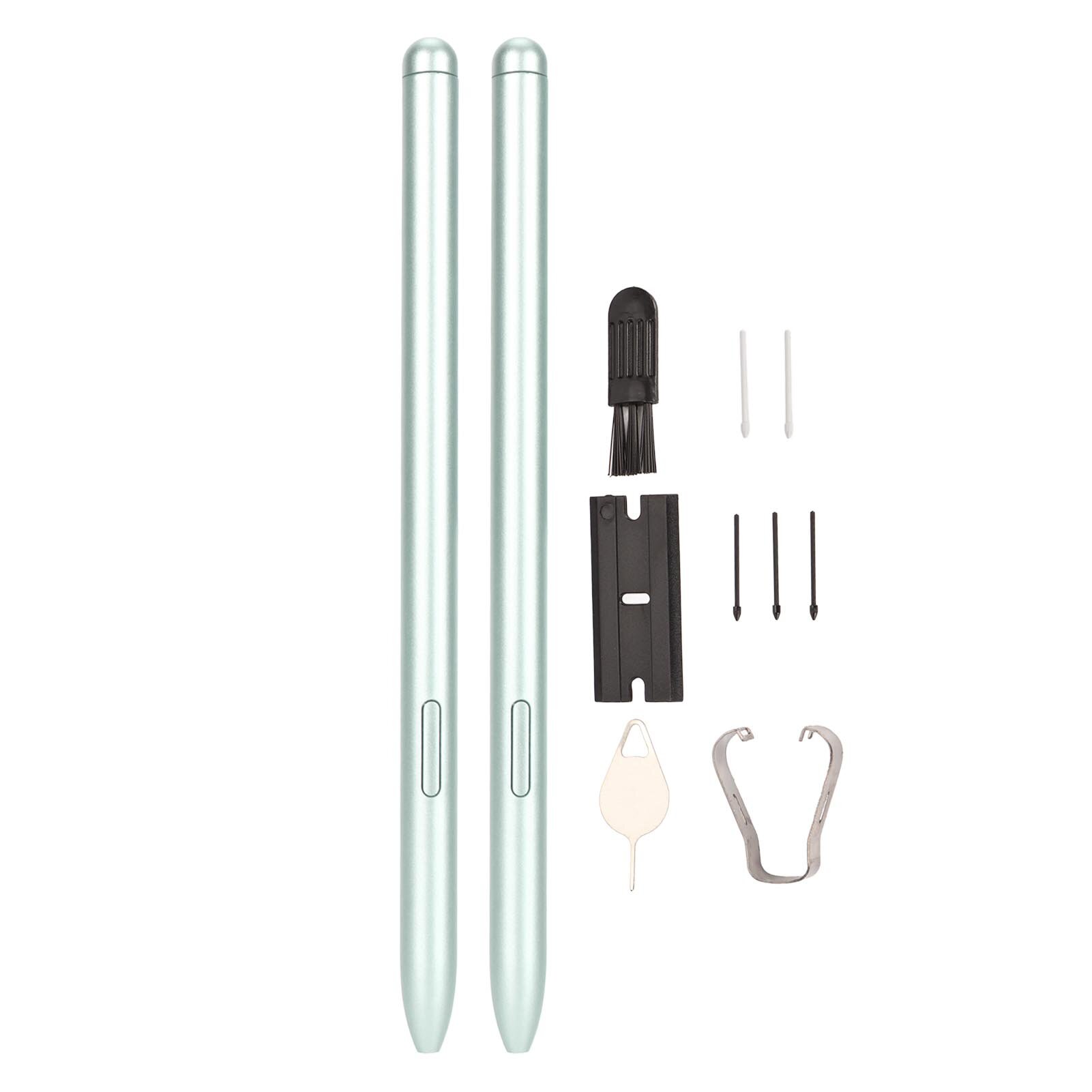 2 шт замена стилуса для планшета Tab S7 FE с магнитным 4096 уровнями чувствительностью к давлению точным управлением зеленый