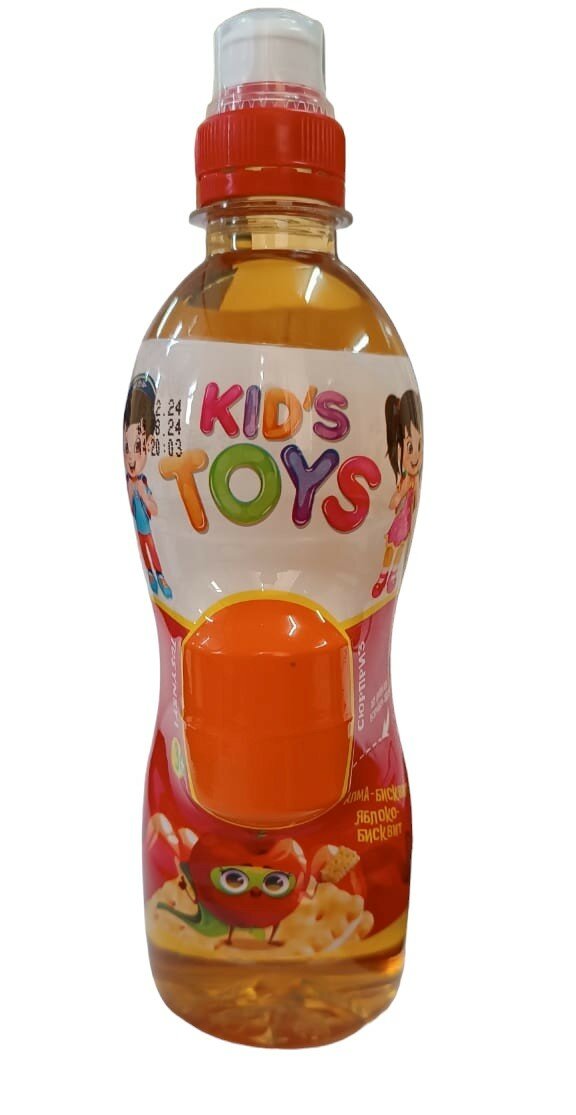 Напиток "KIDS TOYS" Яблоко-Бисквит, с сюрпризом, 0.43 л