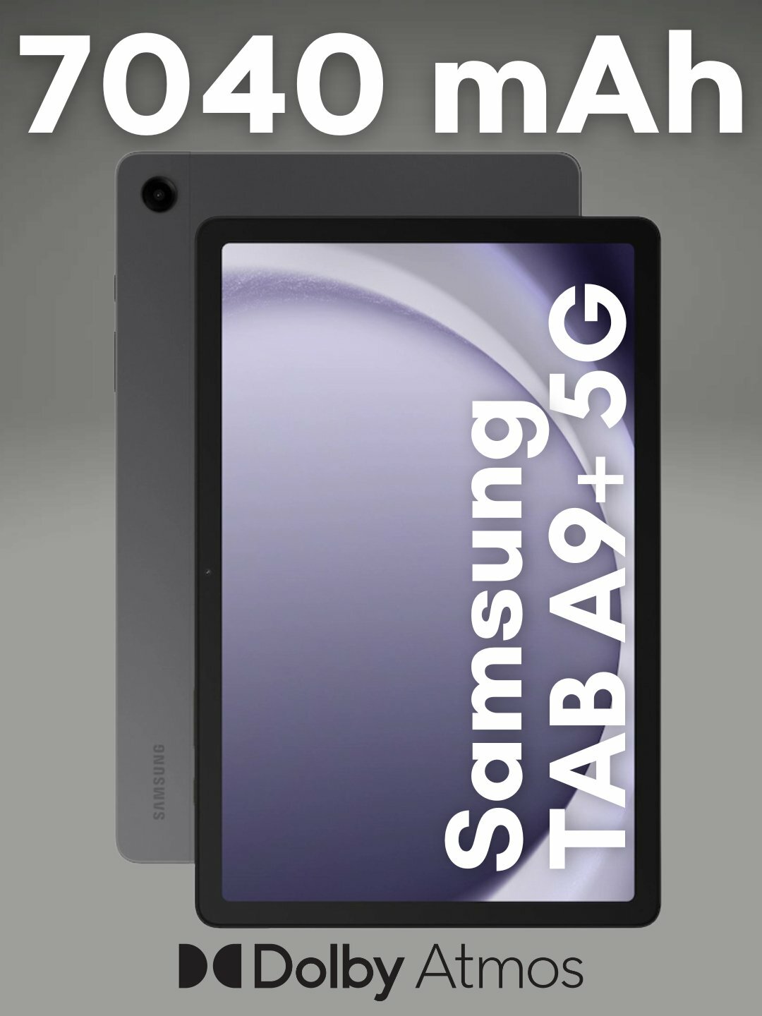 Планшет Samsung Galaxy Tab A9+ 5G, Android 13, 11", 8/128 ГБ, 90 Гц