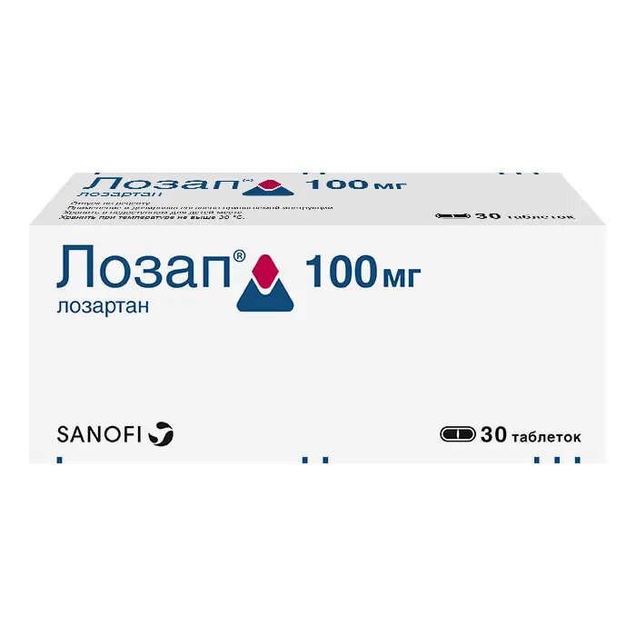 Лозап таблетки покрыт плен об 100 мг 30 шт