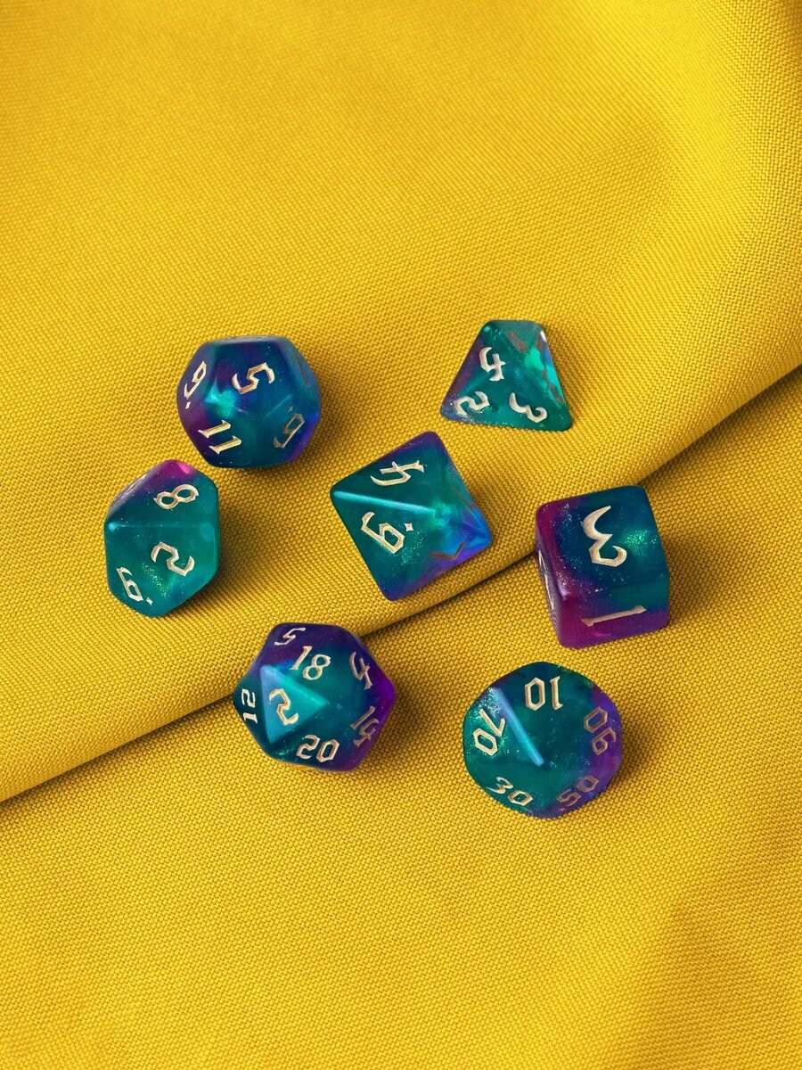 Набор игральных кубиков для днд (Dungeons and Dragons, ДнД)