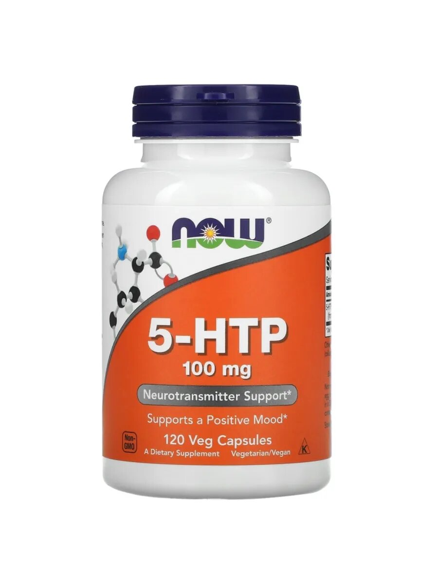 NOW 5HTP от бессонницы депрессии усталости 100мг 120шт
