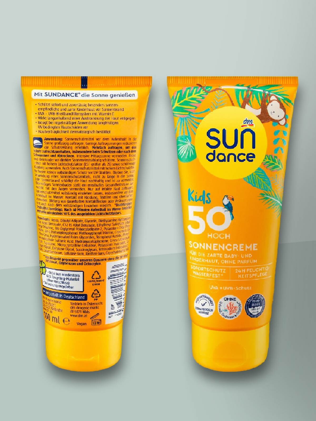 Картинки Детский солнцезащитный крем SUNDANCE с SPF 50, 100мл, 1шт