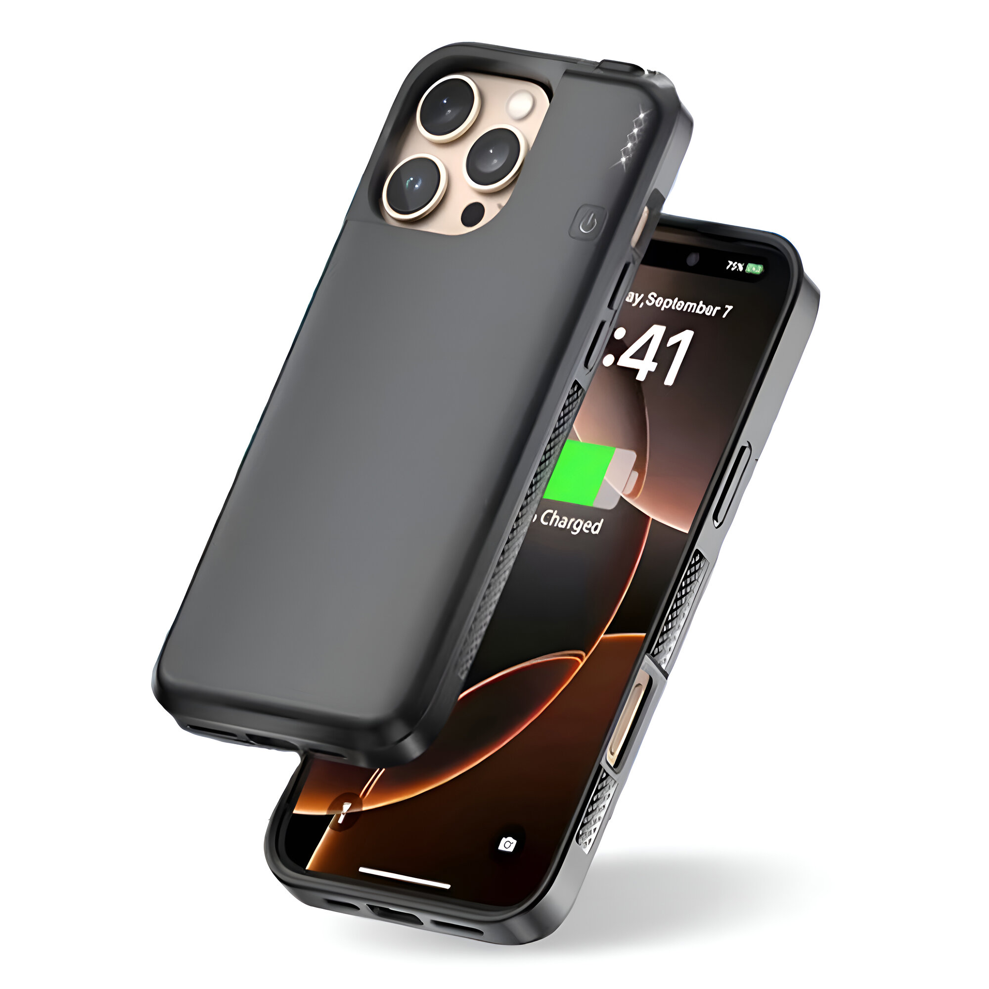 Чехол аккумулятор для iPhone 16 Pro Max 8000мАч MagSafe Чёрный