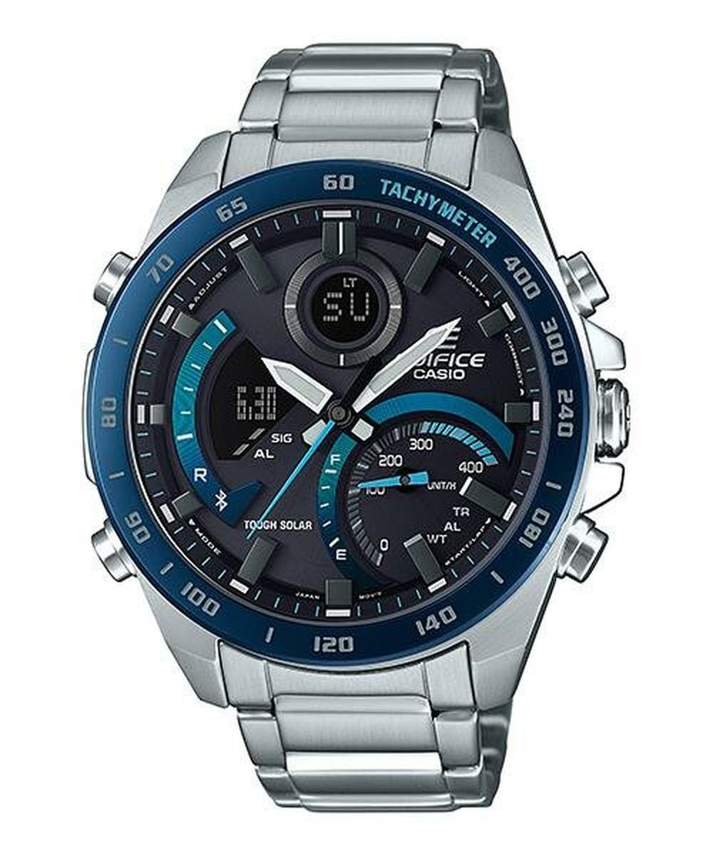 Наручные часы CASIO Edifice, синий/серебристый/черный