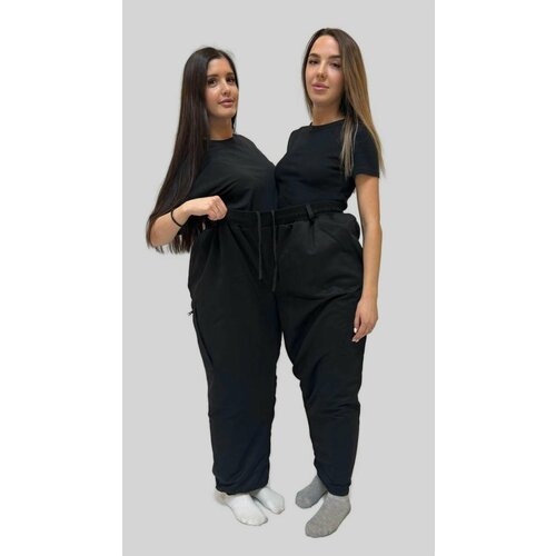 Камуфляжные тактические брюки Тайган больших размеров черные