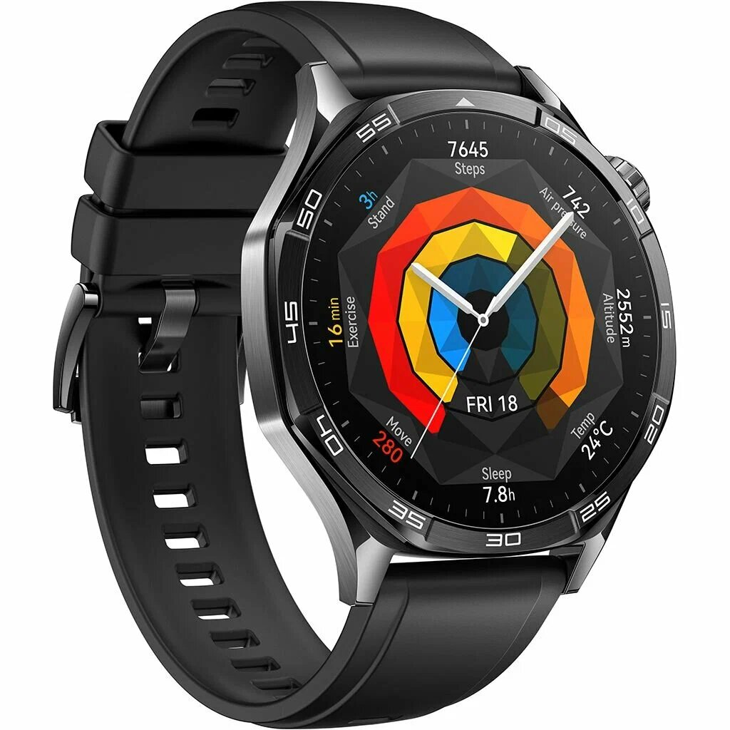 Умные-часы HUAWEI Watch GT 5 46mm Black (VLI-B19). AMOLED, черные