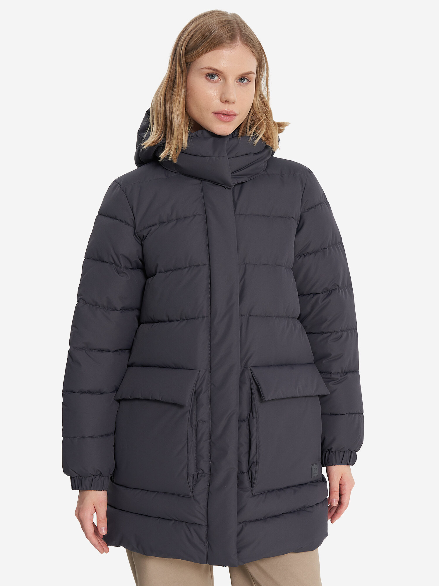 Пуховик OUTVENTURE, размер 48, темно-серый — фото 1