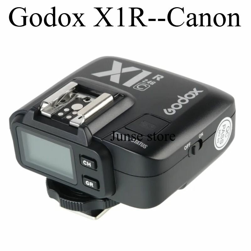 Приемник-радиосинхронизатор Godox X1R-C TTL для Canon на горячий башмак, ЖК-дисплей с подсветкой /вспышка