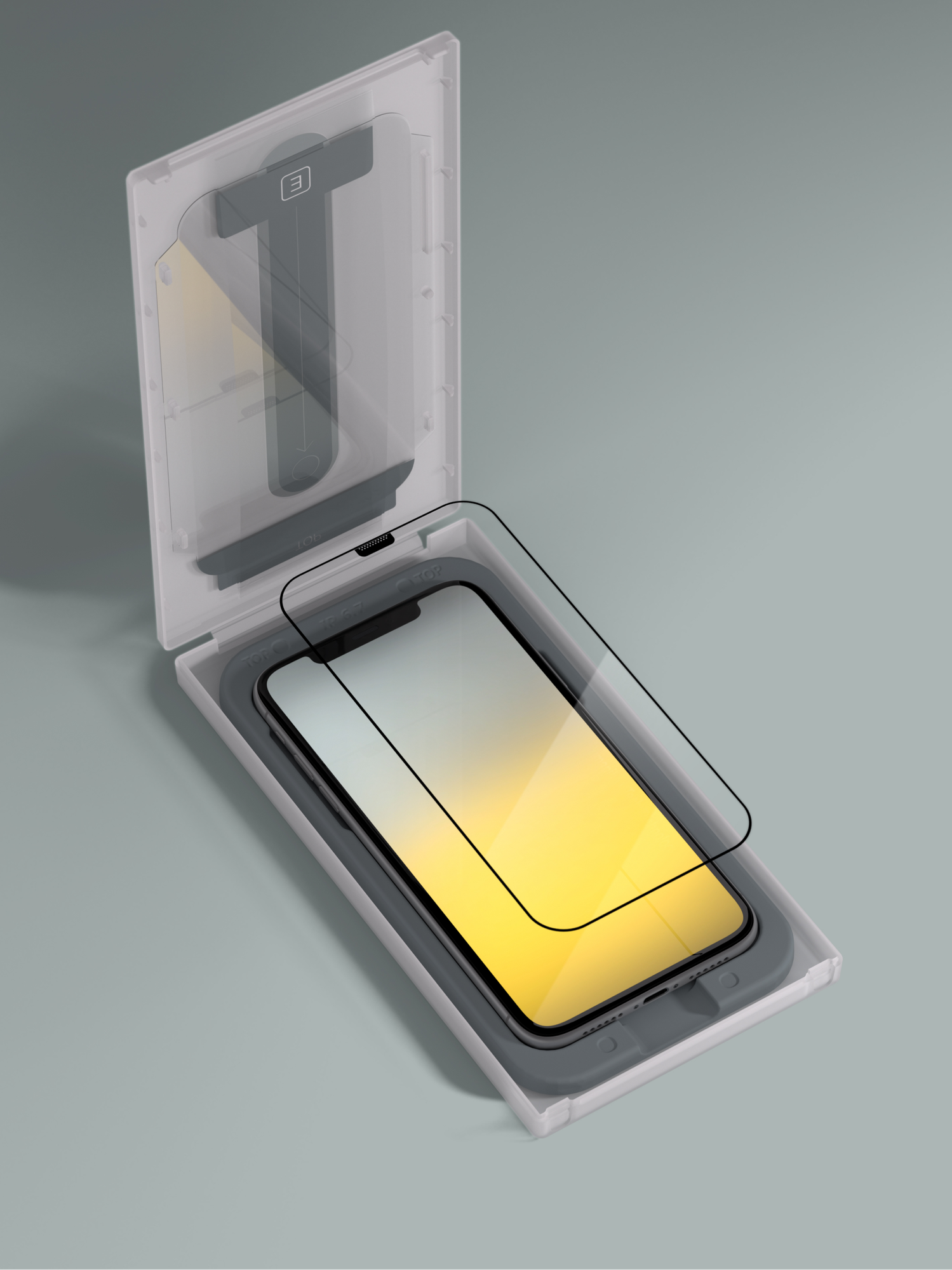 Защитное стекло с аппликатором COMMO (2 шт в комплекте) для Apple iPhone 11 / Apple iPhone Xr, прозрачное — фото 1