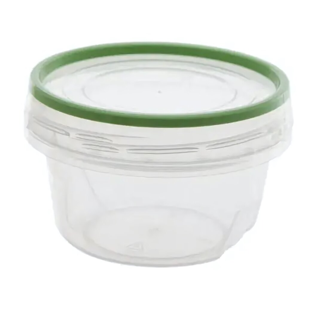 Банка пластиковая с герметичной крышкой 03л прозрачный корпус для сыпучих продуктов