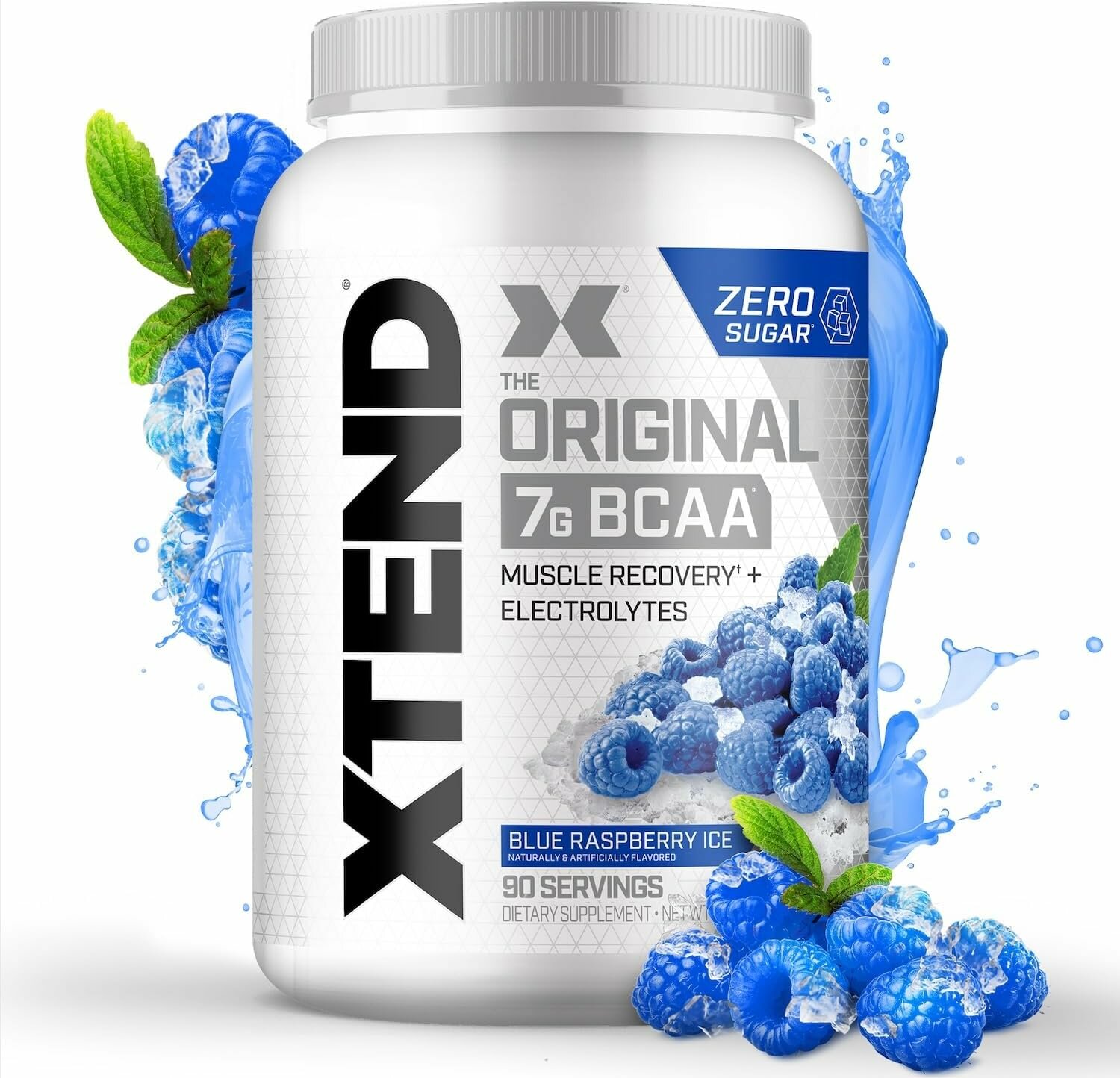 Восстановительный комплект XTEND BCAA Blue Raspberry, 90 порций, 7 г