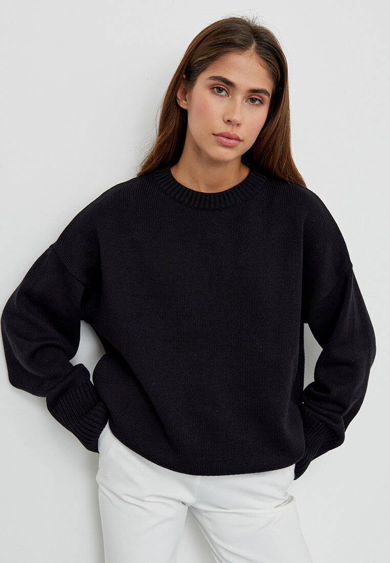 Джемпер KIVI CLOTHING, размер 48-52, черный