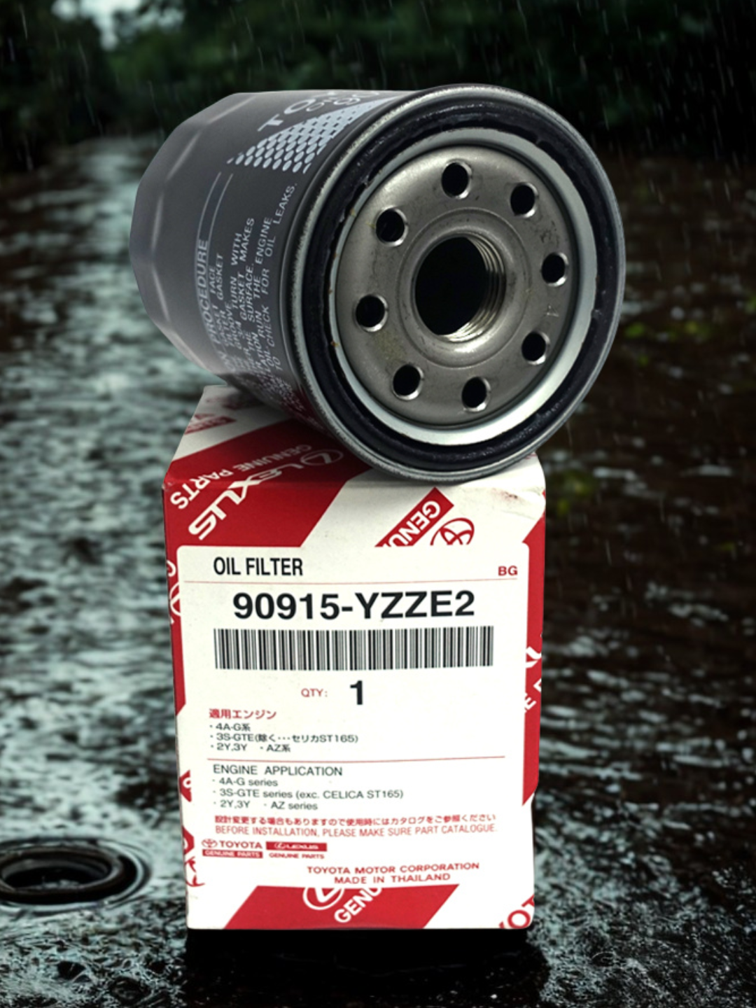 Фильтр масляный TOYOTA 90915-YZZE2, для Toyota Camry V40, Таиланд