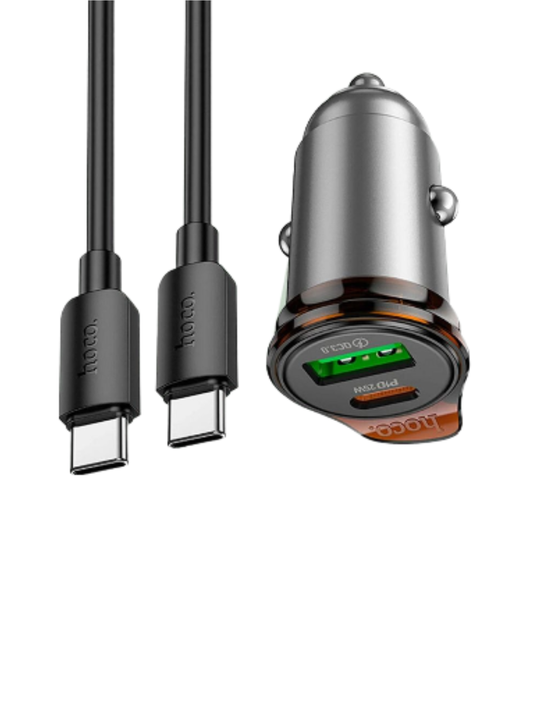 Зарядное устройство Hoco NZ16A, 1 разъем, USB Type-C, кабель в комплекте, мощность 43W, быстрое — фото 1