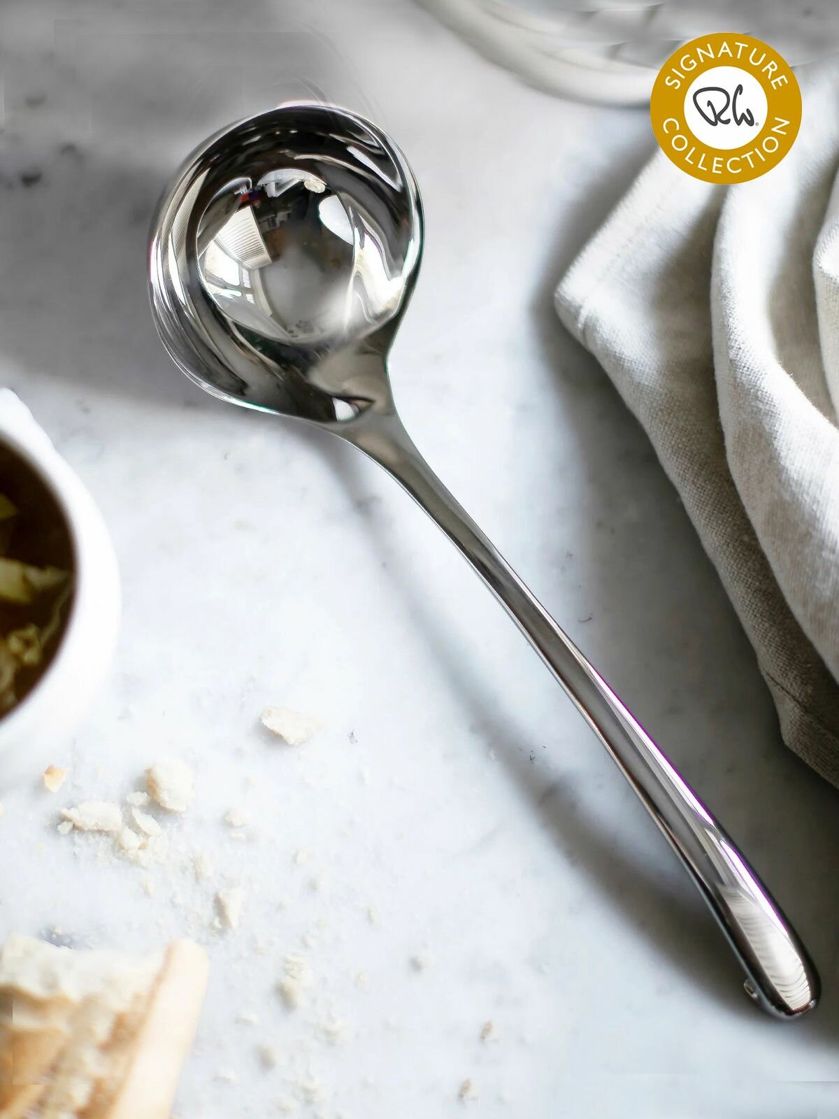 Robert Welch Signature Половник кухонный большой литой полированный 32см Великобритания