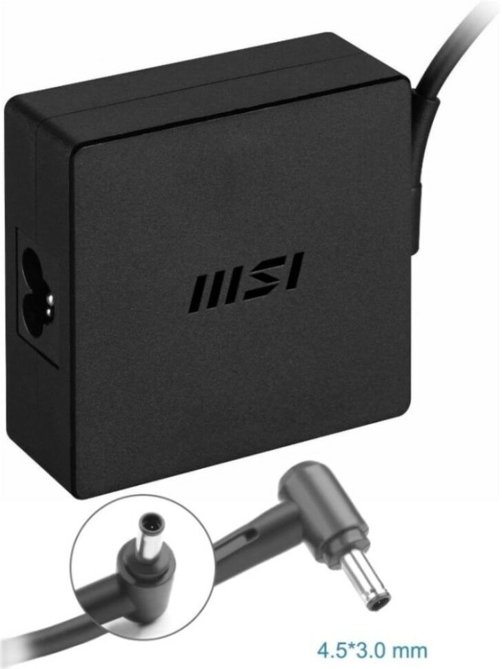 Зарядное устройство для ноутбука MSI, Modern 14 B4MW-253RU, 19V - 4.74A, (Штекер: 4.5x3.0мм с иглой) 90 Вт Monolit