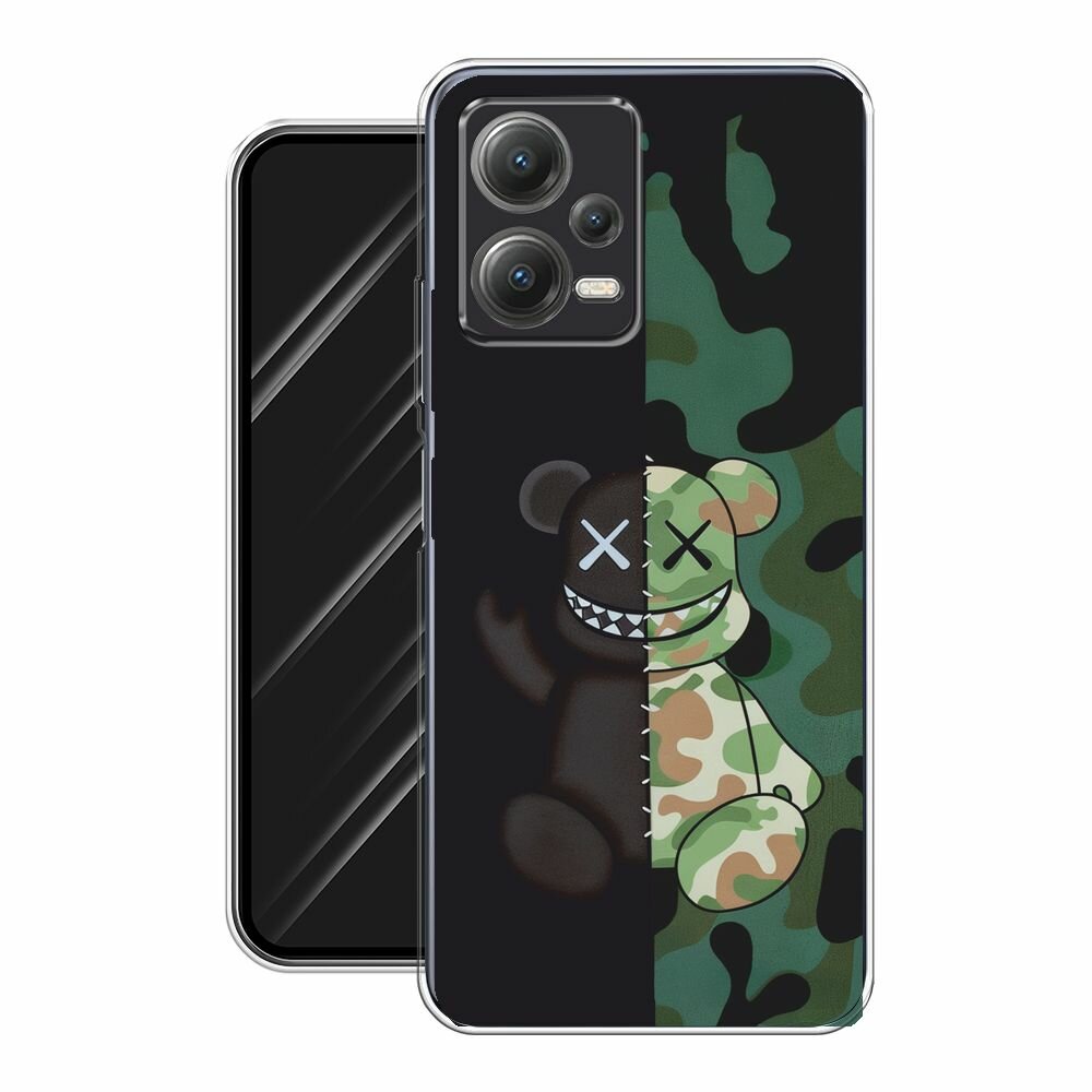 Чехол на Xiaomi Poco X5 5G / Сяоми Поко X5 5G с принтом "KAWS 23 февраля 1" — фото 1