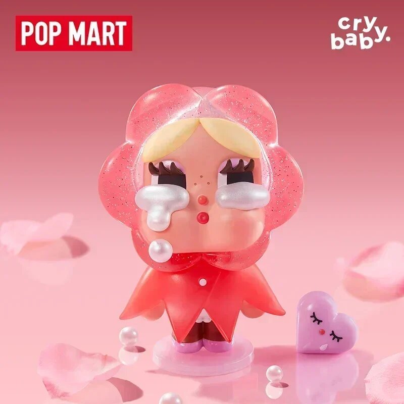 Pop Mart Crybaby Crying For Love Series Фигурки, with box, Розовый