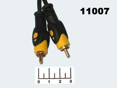 Шнур 1RCA-1RCA 1.5м gold пластик Dayton (3-0329)