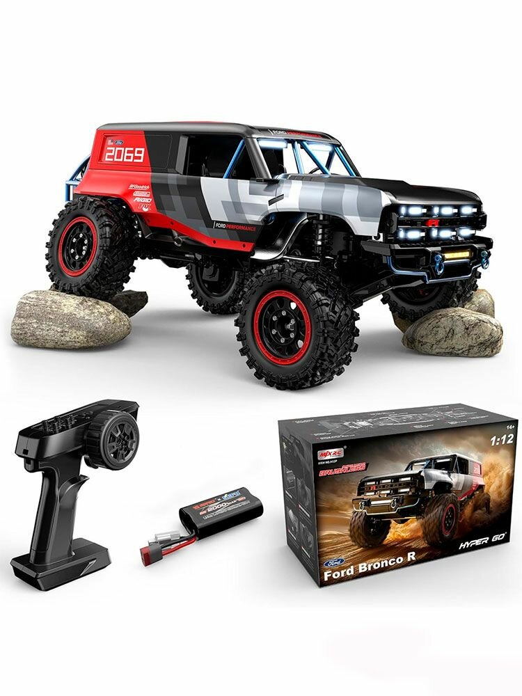 Радиоуправляемый краулер MJX Hyper Go H12P Ford Bronco R Brushless 4WD 1:12 - MJX-H12P