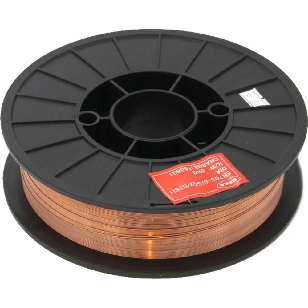 Проволока омедненная ER70S-6 (0.8 мм; 5 кг) DEKA СТ000001711