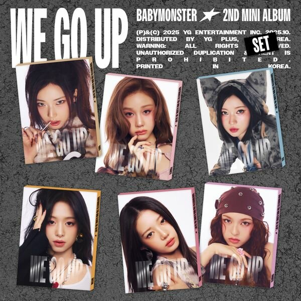 Альбом Babymonster we go up pattern kpop бейбимонстр